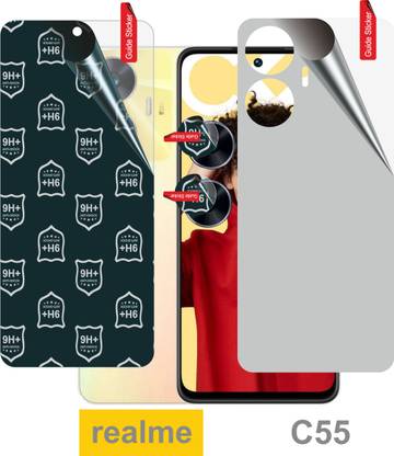 skrechtech Front and Back Tempered Glass for realme C55