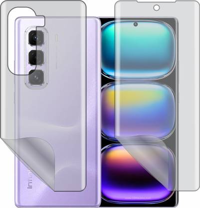 Mobling Front and Back Tempered Glass for Infinix Hot 50 Pro Plus 4G X6880 (Edge To Edge TPU Full Coverage)