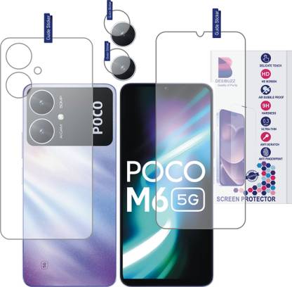 DESIBUZZ Front and Back Tempered Glass for (Flexible)