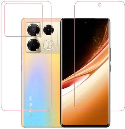 HOBBYTRONICS Front and Back Tempered Glass for Infinix Note 40 Pro 5G, Infinix Note 40 Pro