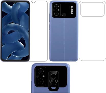 COVER CAPITAL Front and Back Tempered Glass for Poco C55
