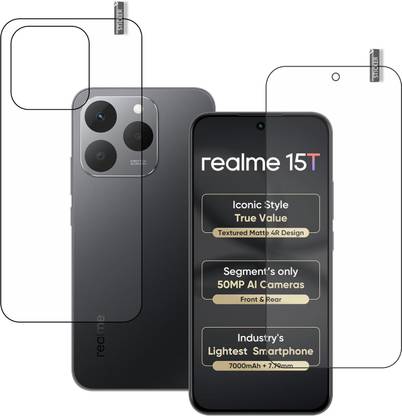 GARUDA GLASS Front and Back Tempered Glass for REALME 15T 5G