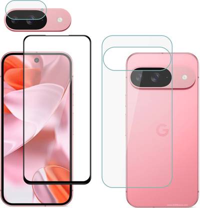 Vatsin Front and Back Tempered Glass for Google Pixel 9, Google Pixel 9 [With Rear Camera Lens Guard]