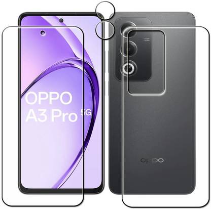 tombik Front and Back Tempered Glass for 41xr-Oppo A3 Pro 5G-fb,lens