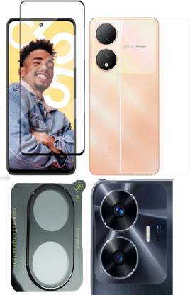 COVER CAPITAL Front and Back Tempered Glass for Realme Narzo N55