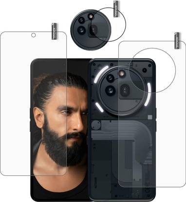 BOMGUARD Front and Back Tempered Glass for Nothing Phone 3a Pro with camera lens protector