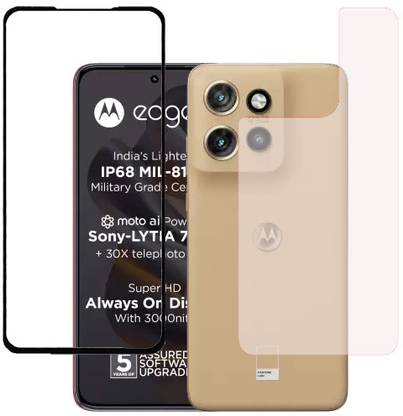 ECMERED Front and Back Tempered Glass for MOTOROLA EDGE 50 NEO, MOTO EDGE 50 NEO, motorola edge 50 neo, moto edge 50 neo