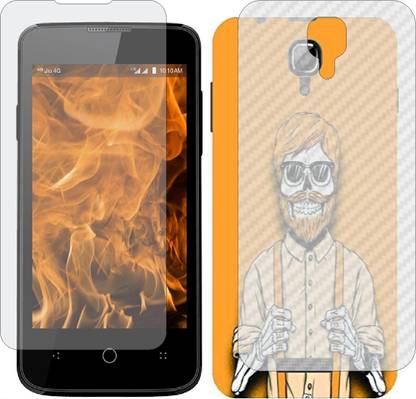 MOBART Front and Back Tempered Glass for LYF FLAME 5 LS 4002