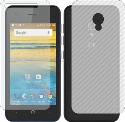 Fasheen Front and Back Tempered Glass for ZTE BLADE L130 (Front Matte Finish & Back 3d Carbon Fiber)