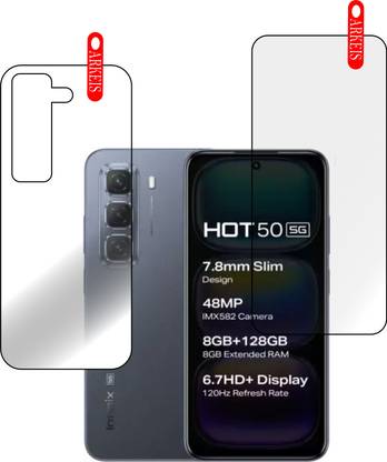 ARKEIS Front and Back Tempered Glass for Infinix Hot 50 5G