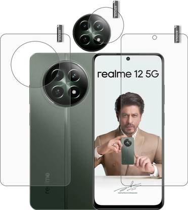 BOMGUARD Front and Back Tempered Glass for REALME 12 5G With Camera Lens Protector