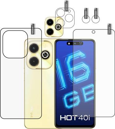 GARUDA GLASS Front and Back Tempered Glass for INFINIX HOT 40i with camera lens protector