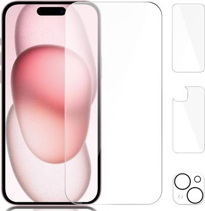 CASEKOO Front and Back Tempered Glass for iPhone 15