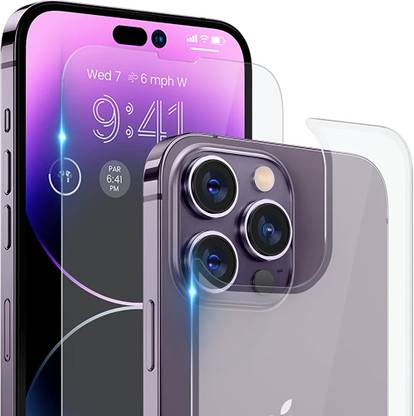 LOWCOST ASM Front and Back Tempered Glass for iPhone 14 Pro Max
