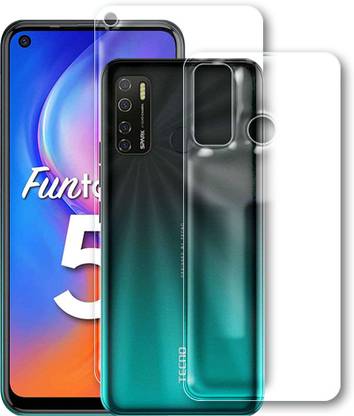 DVS MOBILE ACCESSORIES Front and Back Tempered Glass for Tecno Spark 5