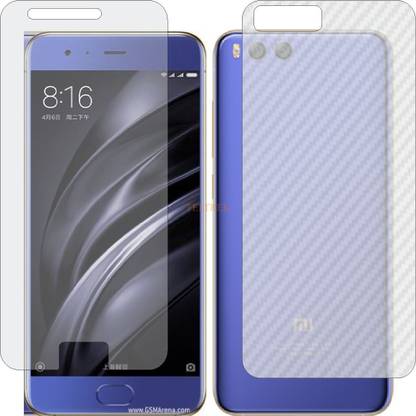 TELTREK Front and Back Tempered Glass for XIAOMI MI 6 (Front Matte Finish & Back 3d Carbon Fiber)