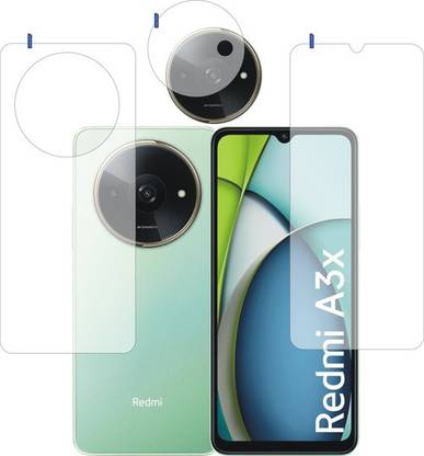 DESIBUZZ Front and Back Tempered Glass for REDMI A3X