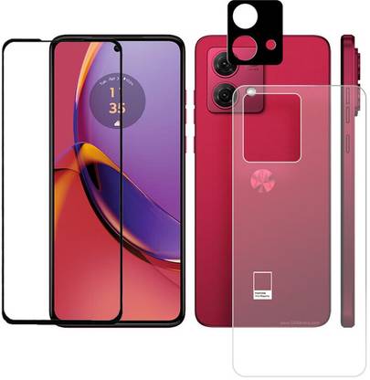 Olonga Front and Back Tempered Glass for MOTO G84