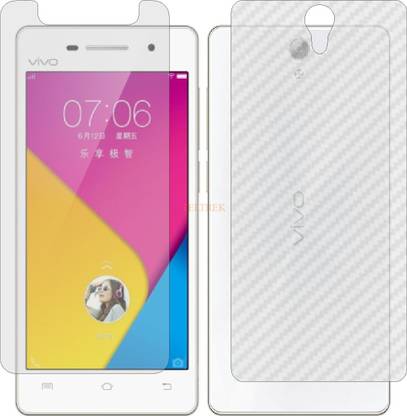 TELTREK Front and Back Tempered Glass for VIVO Y33 OLD (Front Matte Finish & Back 3d Carbon Fiber)
