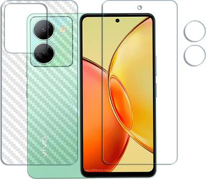 20SKY Front and Back Tempered Glass for CL-vivo Y36 5G FRONTBACK AND CAMERA LENS SCREEN GUARD