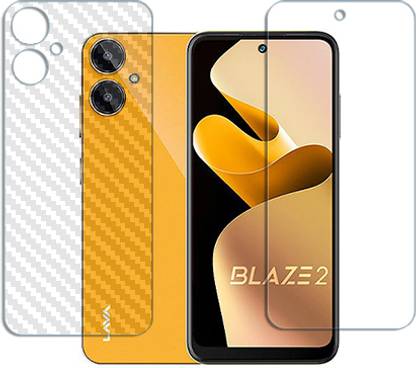 ARBAN Front and Back Tempered Glass for Lava Blaze 2 FRONT AND BACK