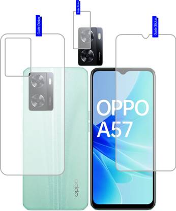 DESIBUZZ Front and Back Tempered Glass for Oppo A57, Scratch Proof,Ultra Thin Flexible Tempered