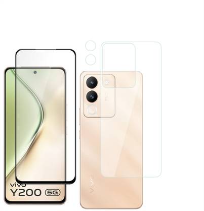 Ten To 11 Front and Back Tempered Glass for ViVO Y200 5G, ViVO Y200 5G [With Rear Camera Lens Guard]