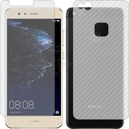 TELTREK Front and Back Tempered Glass for HUAWEI P10 LITE (Front Matte Finish & Back 3d Carbon Fiber)