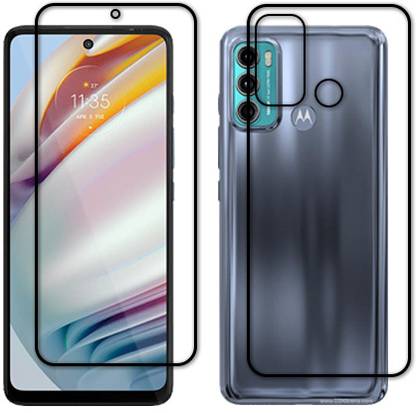 SOMTONE Front and Back Tempered Glass for MOTOROLA MOTO G60
