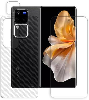 KOISTON Front and Back Tempered Glass for vivo V30 Pro FRONTBACK AND CAMERA LENS TEMPERED GUARD