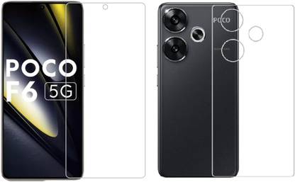 4 YARDS Front and Back Tempered Glass for POCO F6 5G