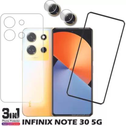 ICROMECK Front and Back Screen Guard for INFINIX NOTE 30 5G