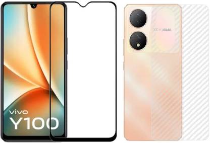 COVER CAPITAL Front and Back Tempered Glass for Vivo Y100A 5G
