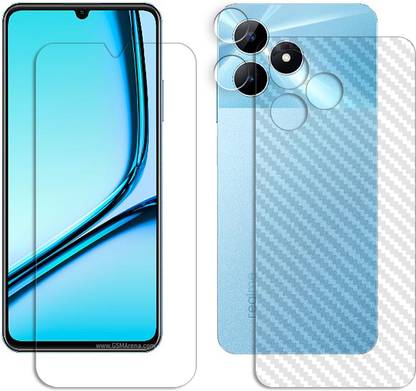 SOMTONE Front and Back Tempered Glass for Realme Note 50 FRONTBACK AND CAMERA LENS SCREEN GUARD