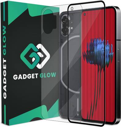 Gadget Glow Front and Back Tempered Glass for Nothing Phone 1 5G, Nothing Phone 1, Nothing Phone (1) 5G, Nothing 1, ( 1 OG Tempered Glass With 1 Back Nano Fiber )