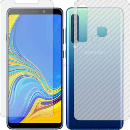 Fasheen Front and Back Tempered Glass for SAMSUNG GALAXY A9 2018 (Front Matte Finish & Back 3d Carbon Fiber)