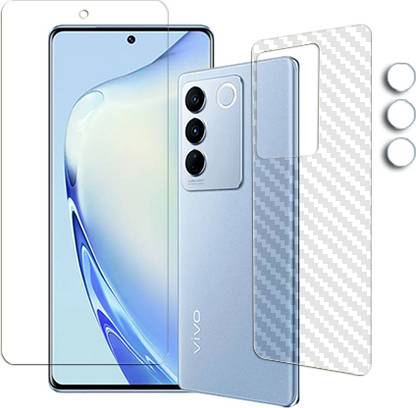 20SKY Front and Back Tempered Glass for vivo V27 FRONTBACK AND CAMERA LENS SCREEN GUARD