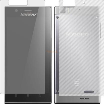 TELTREK Front and Back Tempered Glass for LENOVO K900 (Front Matte Finish & Back 3d Carbon Fiber)
