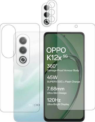 rottguard Front and Back Tempered Glass for oppo k12x 5g with camera lens