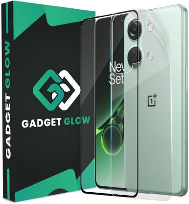 Gadget Glow Front and Back Tempered Glass for OnePlus Nord 3 5G, OnePlus Nord 3, Nord 3 5G, 1+ Nord 3 5G, ( 1 OG Tempered Glass and 1 Back Nano Guard )