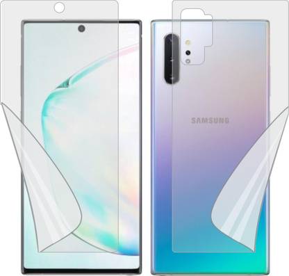 Fasheen Front and Back Screen Guard for SAMSUNG GALAXY NOTE 10 PLUS (Edge To Edge TPU Full Coverage)