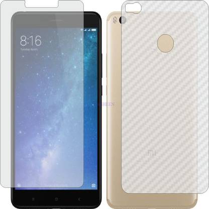 Fasheen Front and Back Tempered Glass for XIAOMI MI MAX 2 (Front Matte Finish & Back 3d Carbon Fiber)