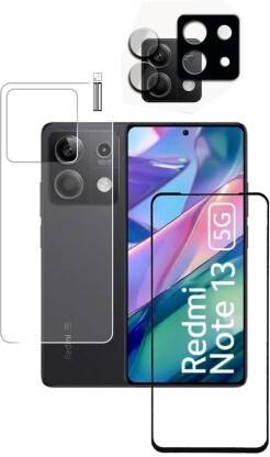 dozen bit Front and Back Tempered Glass for REDMI NOTE 13 5G, XIAOMI REDMI NOTE 13 5G, MI NOTE 13 5G, REDMI NOTE 13 5G
