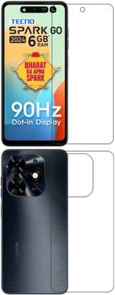 GS Smart Front and Back Tempered Glass for Tecno Spark Go 2024 {Flexible}, BG6, Spark Go 2024
