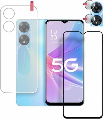 IMMORTALITY Front and Back Tempered Glass for Oppo A78 5G, Oppo A78 5G Camera Lens 0.0.07399