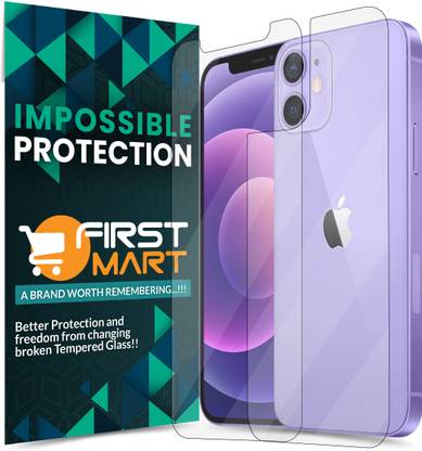 FIRST MART Front and Back Tempered Glass for Apple iPhone 12 Mini, iPhone 12 Mini, Apple 12 Mini