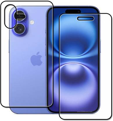 tombik Front and Back Tempered Glass for 42zd-Apple iPhone 16 Plus-fb