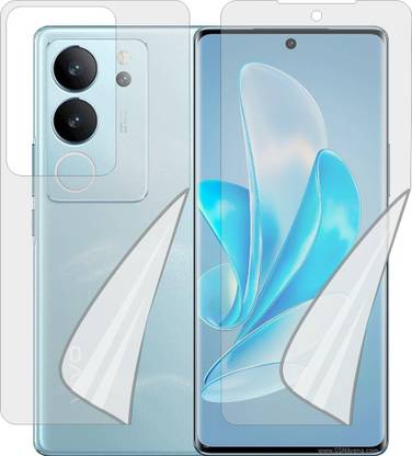 ZINGTEL Front and Back Tempered Glass for VIVO V2250 (Edge To Edge TPU Full Coverage)