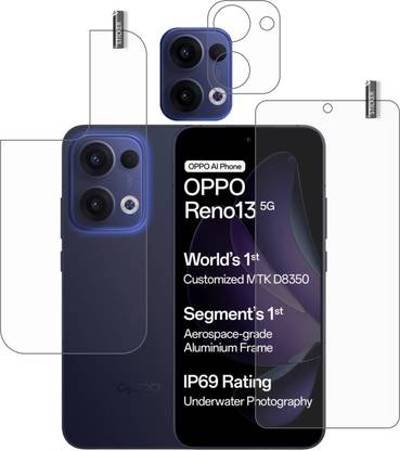 BOMGUARD Front and Back Tempered Glass for OPPO RENO 13 5G With Camera Lens Protector