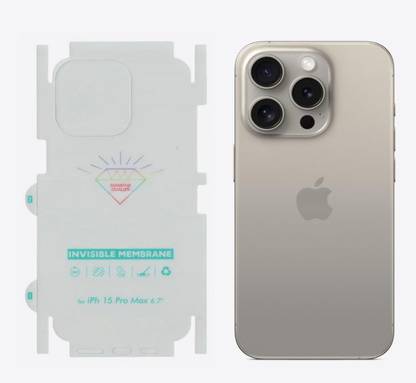 GET PAY Impossible Screen Guard for Membrane Back Sides Protector TPU Film Screen Guard Skin Protection for iPhone 15 Pro Max, Membrane Back Sides Protector TPU Film Screen Guard Skin Protection for iPhone 15 Pro Max